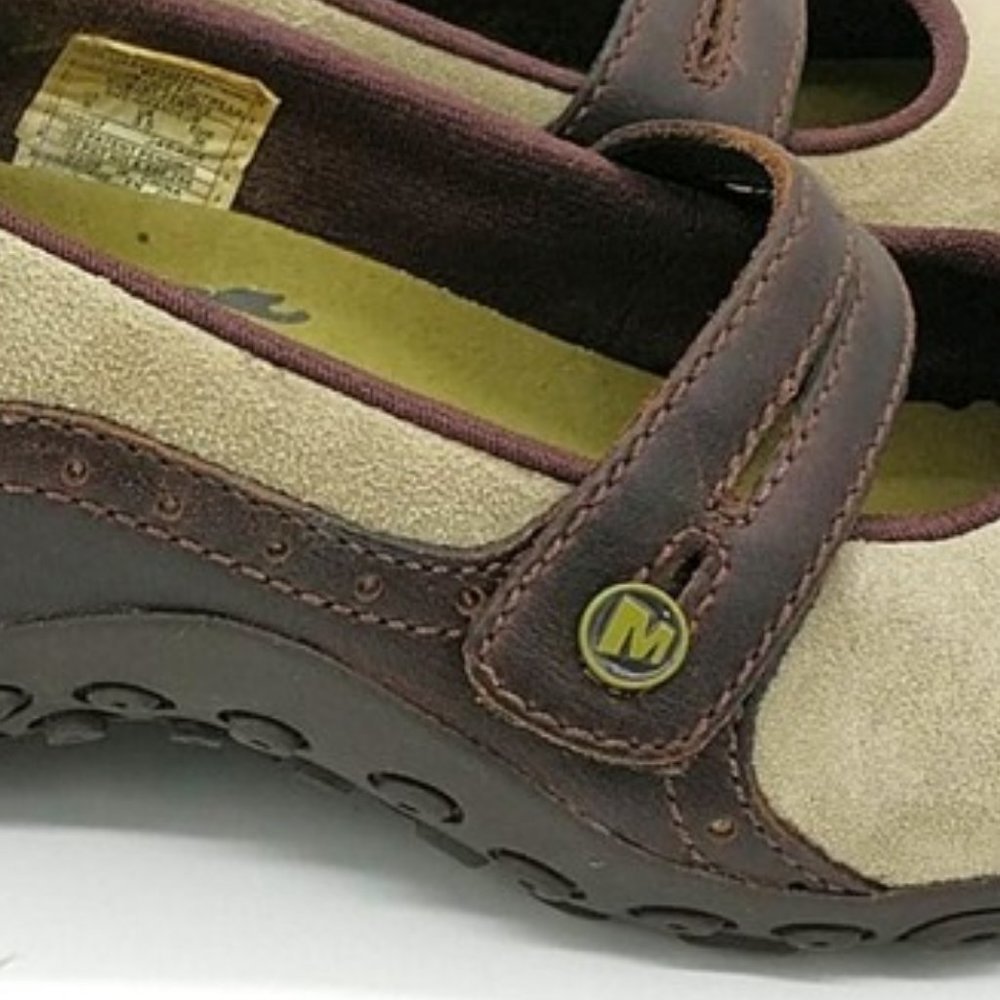 Merrell Plaza "Bandeau" Suede Mary Jane Hiking Shoes - Picture 16 of 16